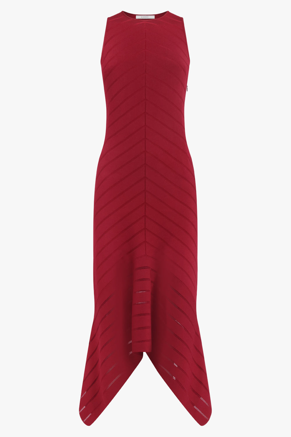 GIVENCHY RTW Herringbone Knit Long Dress | Red Cherry