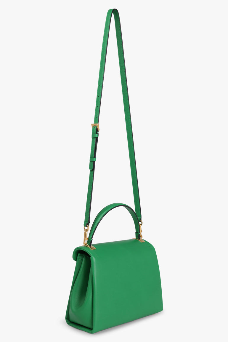 VALENTINO BAGS GREEN TOP HANDLE HOBO BAG | GEA GREEN