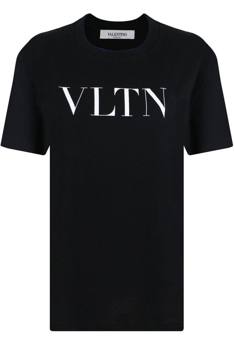 VALENTINO RTW VLTN LOGO T-SHIRT BLACK