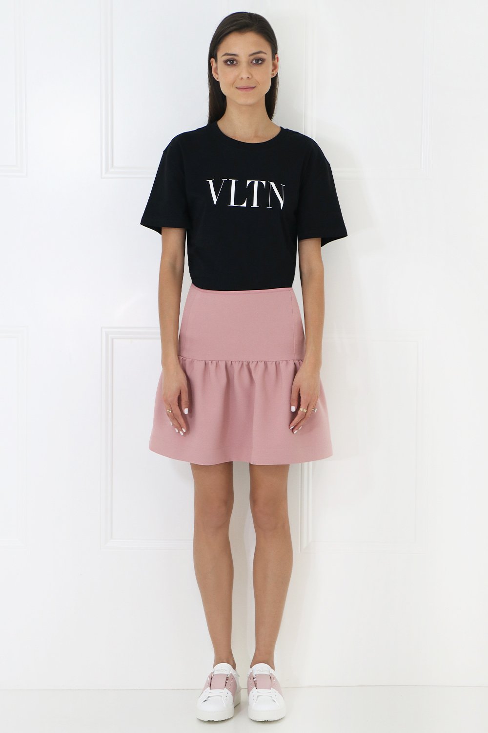 VALENTINO RTW VLTN LOGO T-SHIRT BLACK
