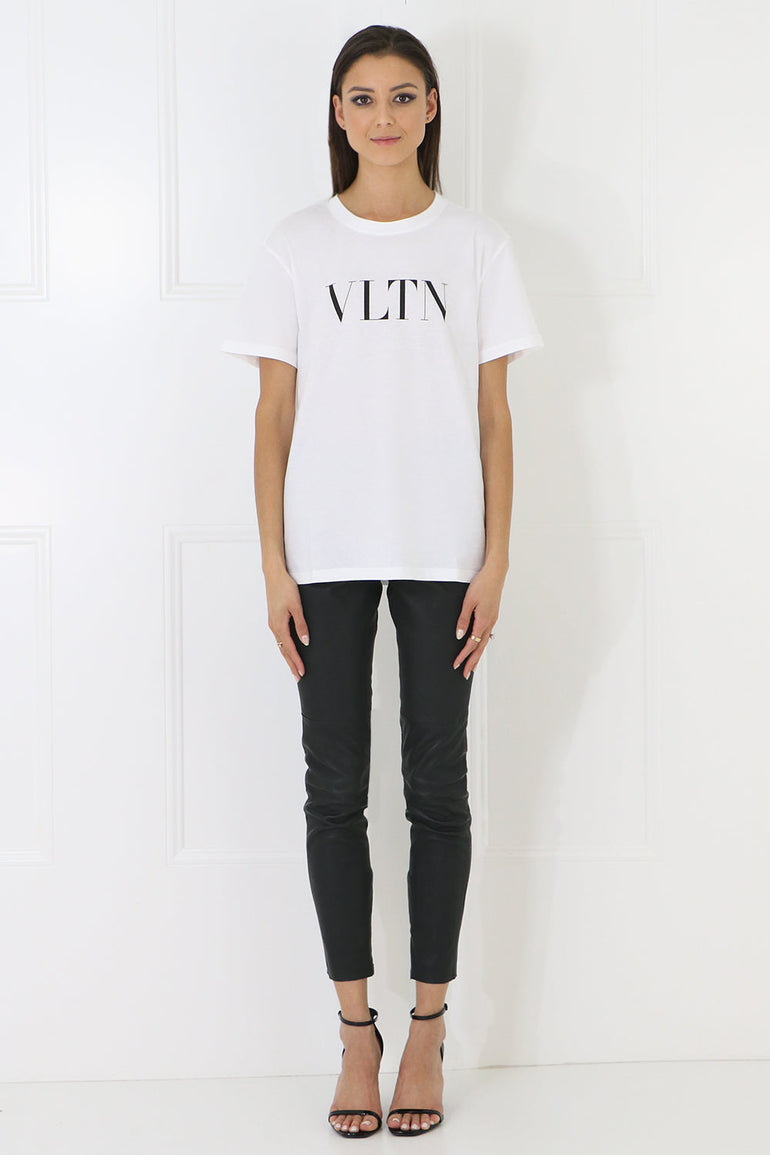 VALENTINO RTW VLTN LOGO T-SHIRT WHITE