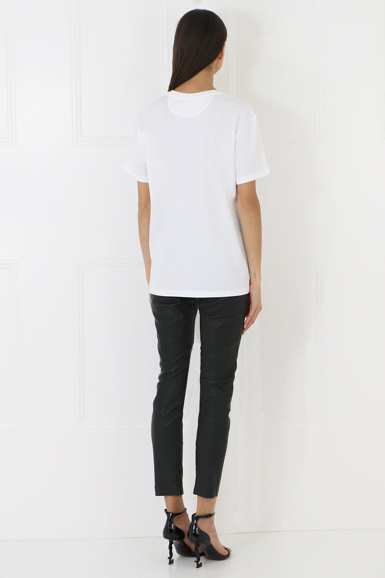 VALENTINO RTW VLTN LOGO T-SHIRT WHITE