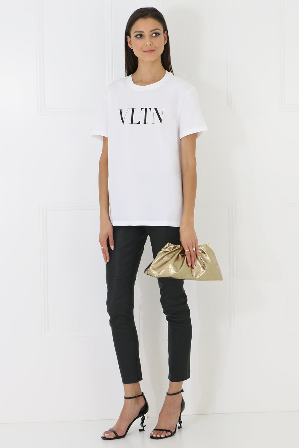 VALENTINO RTW VLTN LOGO T-SHIRT WHITE