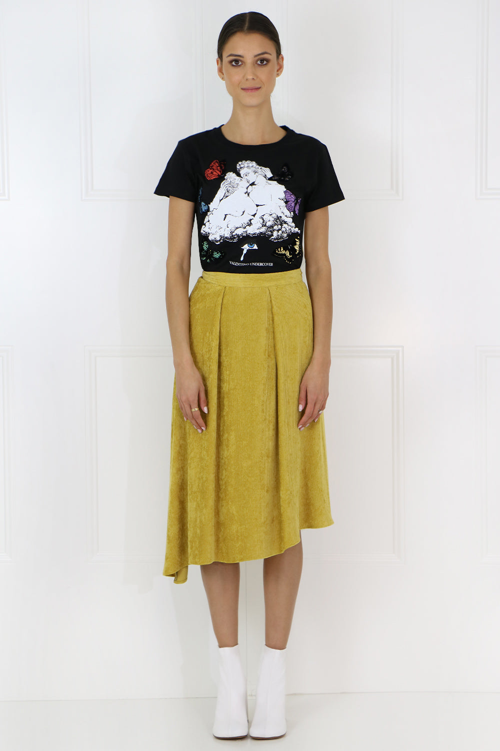 VALENTINO RTW X UNDERCOVER BUTTERFLY T-SHIRT S/S BLACK