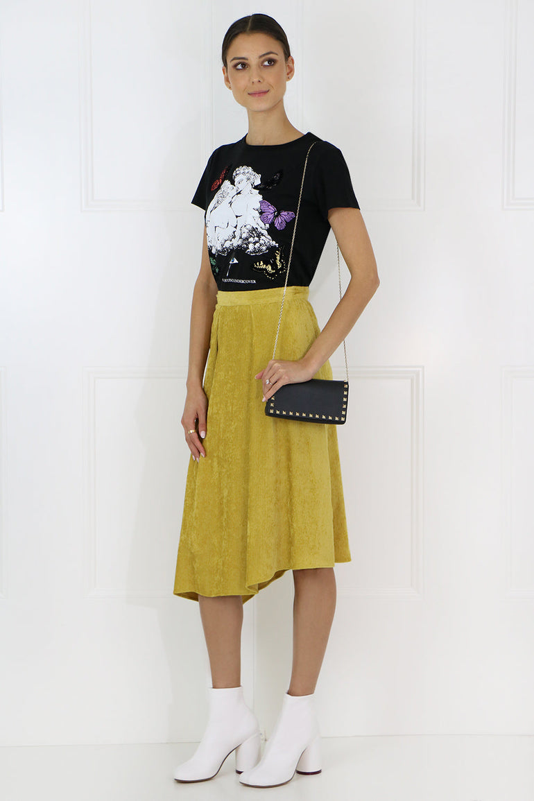 VALENTINO RTW X UNDERCOVER BUTTERFLY T-SHIRT S/S BLACK
