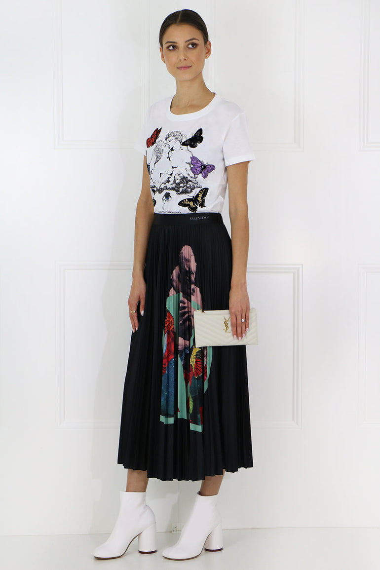 VALENTINO RTW X UNDERCOVER BUTTERFLY T-SHIRT S/S WHITE