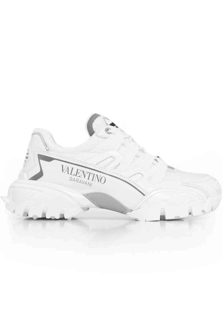 VALENTINO SHOES LOGO CLIMBER SNEAKERS WHITE