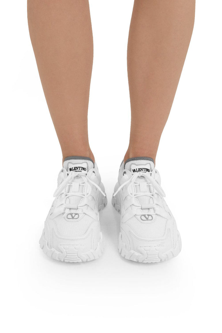 VALENTINO SHOES LOGO CLIMBER SNEAKERS WHITE