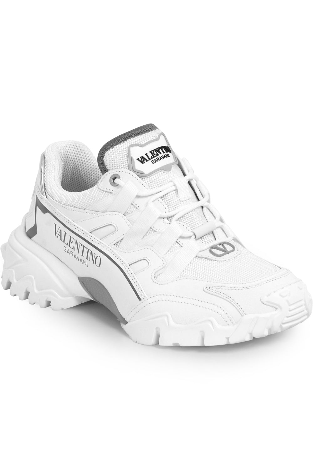 VALENTINO SHOES LOGO CLIMBER SNEAKERS WHITE