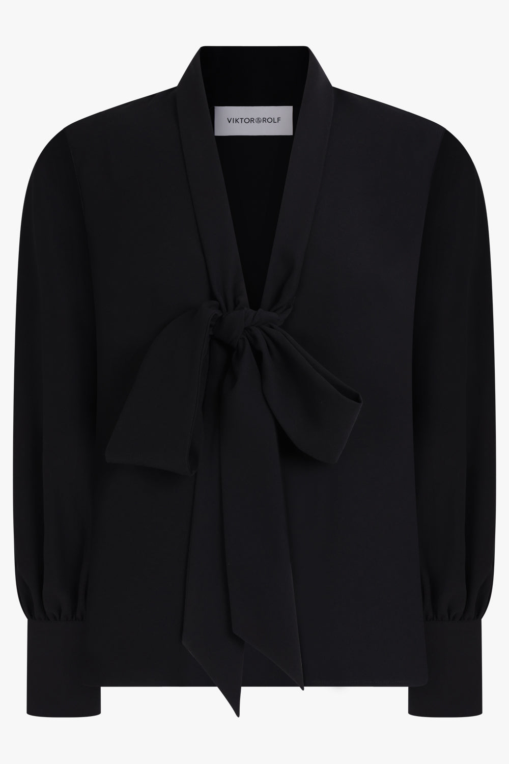 VIKTOR & ROLF RTW Low And Bow Blouse | Black
