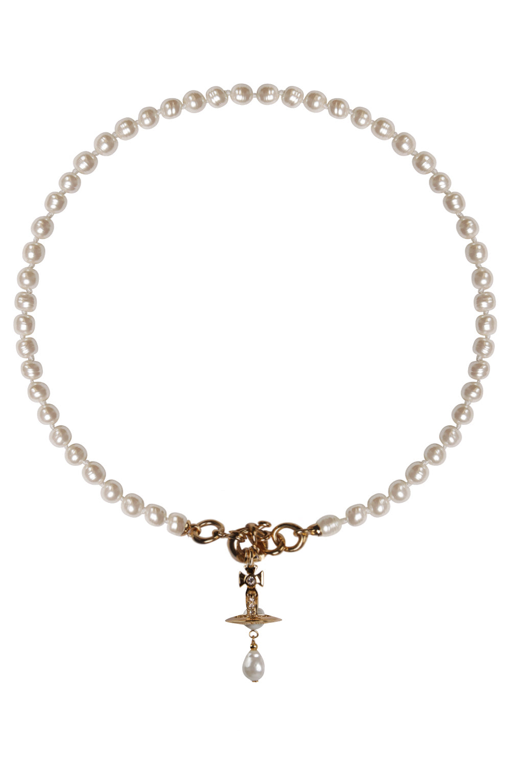 VIVIENNE WESTWOOD ACCESSORIES GOLD Aleksa Pearl Necklace | GOLD