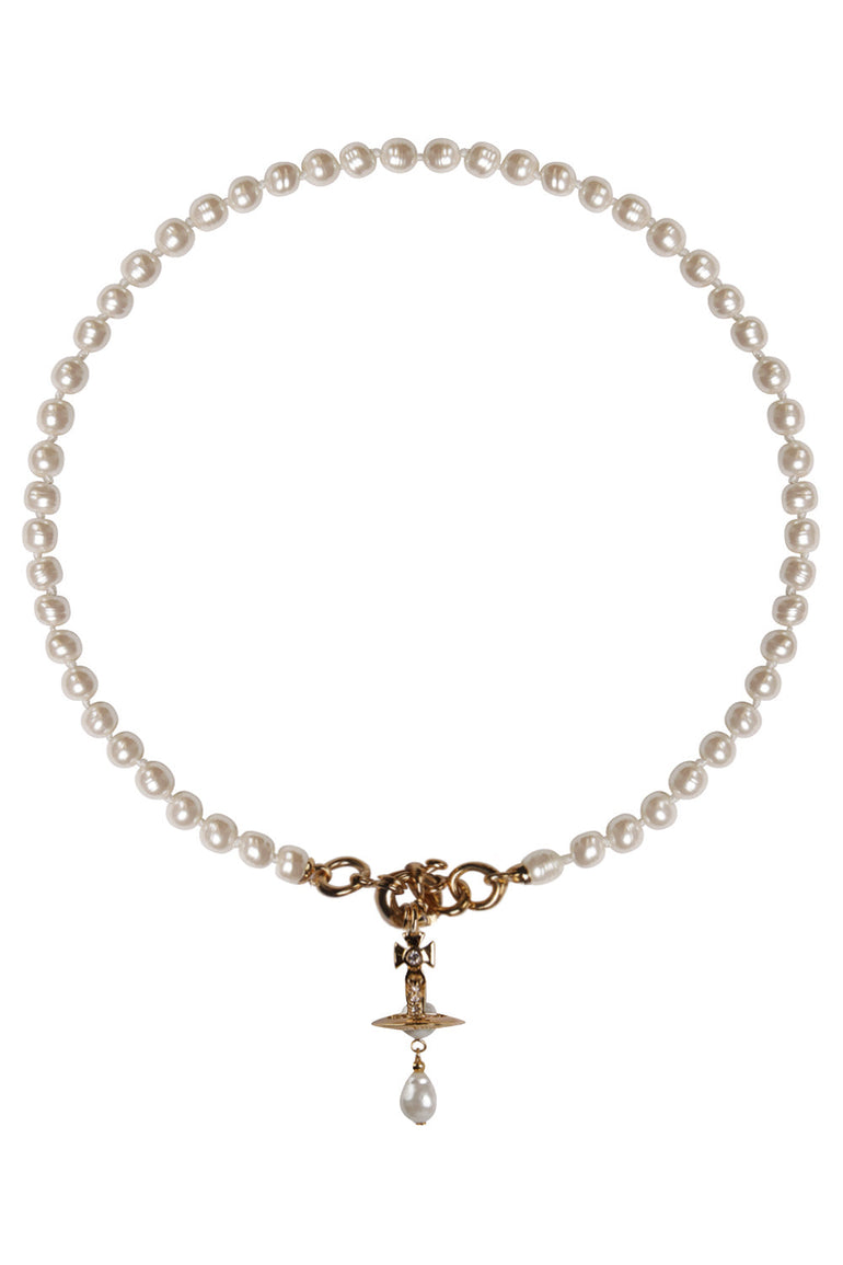VIVIENNE WESTWOOD ACCESSORIES GOLD Aleksa Pearl Necklace | GOLD