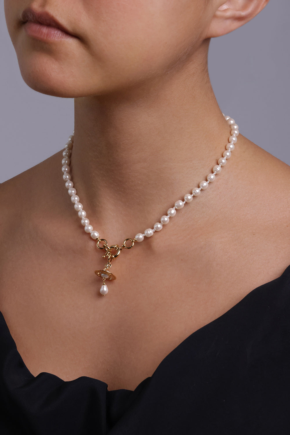 VIVIENNE WESTWOOD ACCESSORIES GOLD Aleksa Pearl Necklace | GOLD