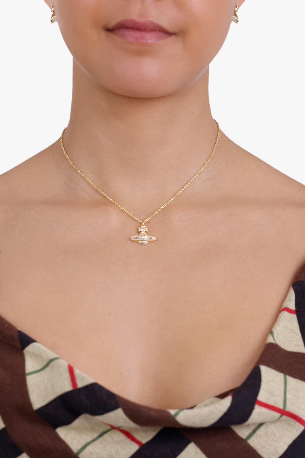 VIVIENNE WESTWOOD JEWELLERY GOLD / Gold Carmela Bas Relief Pendant | Gold