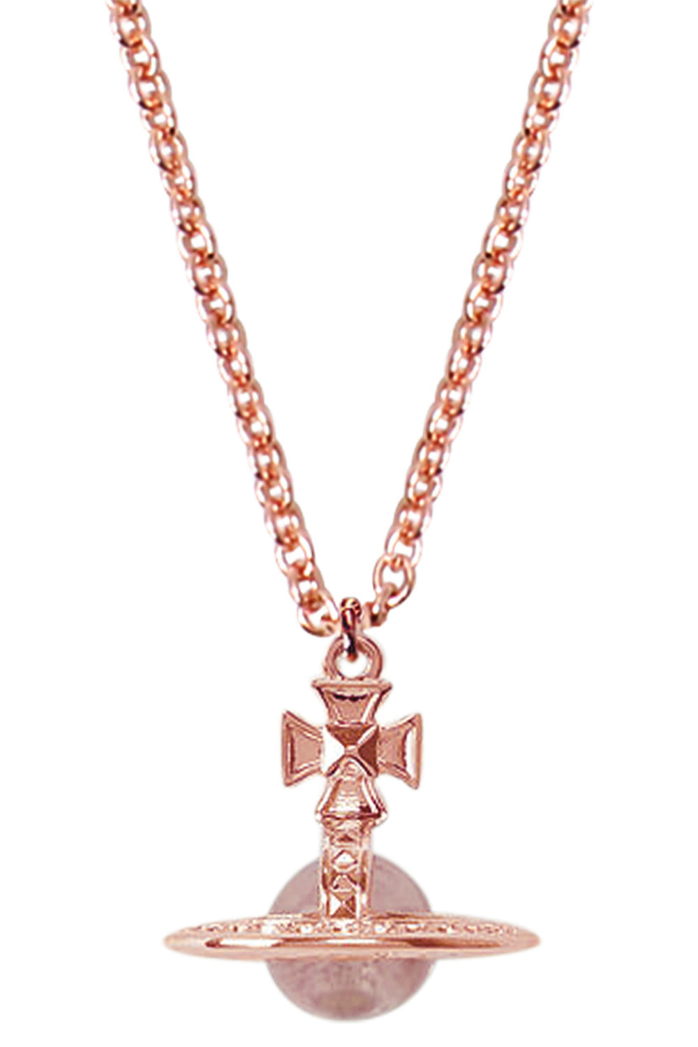 VIVIENNE WESTWOOD Accessories MULTI PINA SMALL ORB PENDANT | PINK GOLD/ROSE