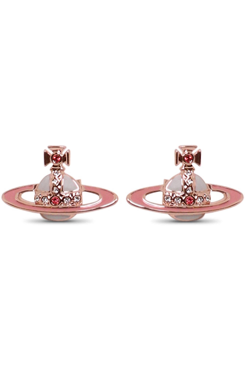 VIVIENNE WESTWOOD Accessories MULTI SMALL NEO BAS RELIEF EARRING | PINK GOLD/PINK