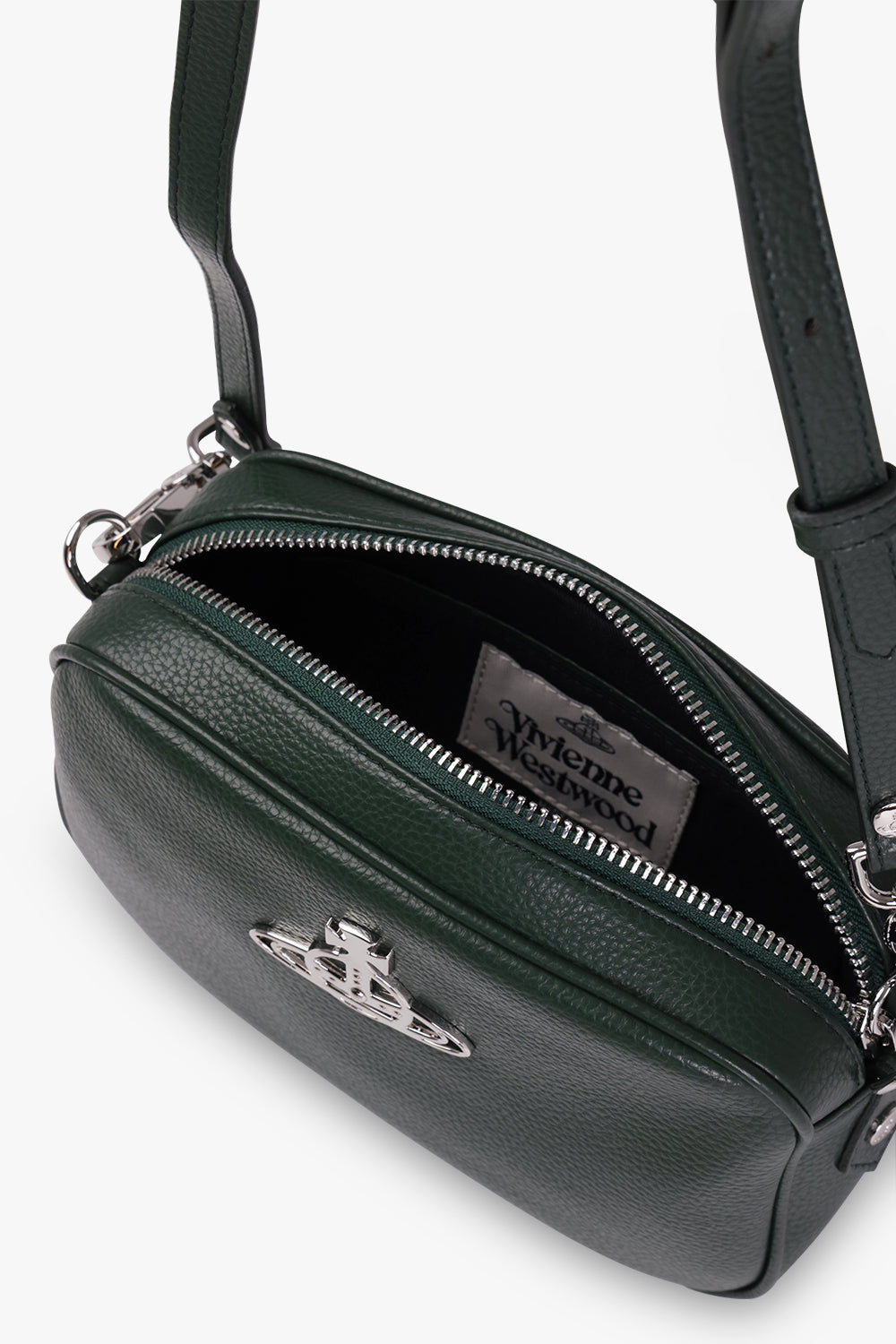 VIVIENNE WESTWOOD BAGS Green Anna Camera Bag | Green/Silver