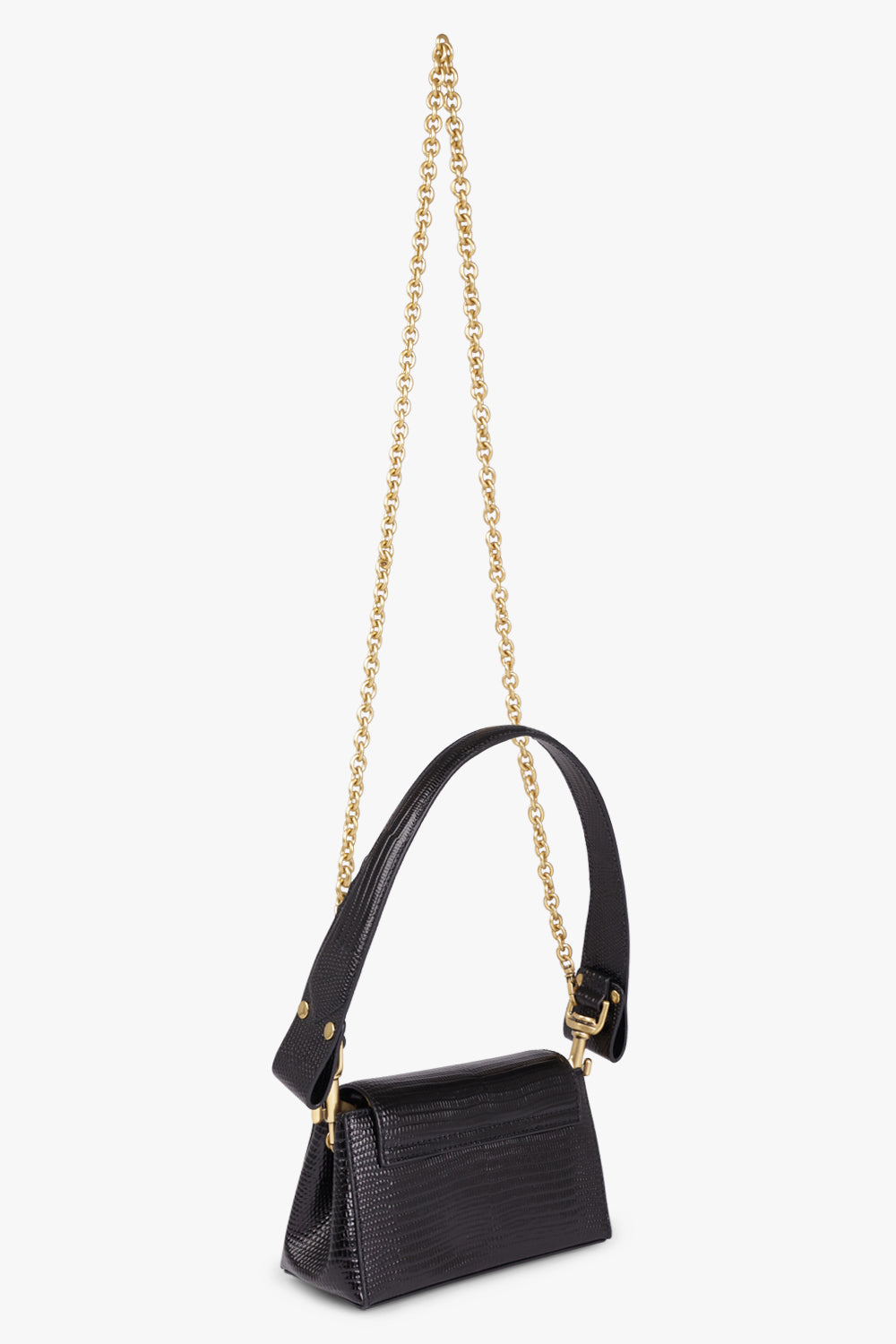 VIVIENNE WESTWOOD BAGS Black Hazel Small Handbag| Black/Gold