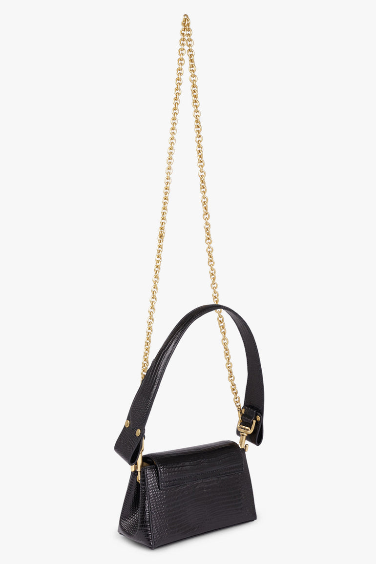 VIVIENNE WESTWOOD BAGS Black Hazel Small Handbag| Black/Gold