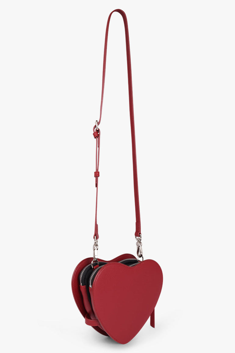 VIVIENNE WESTWOOD BAGS Red Louise Heart Crossbody Bag | Red/Silver