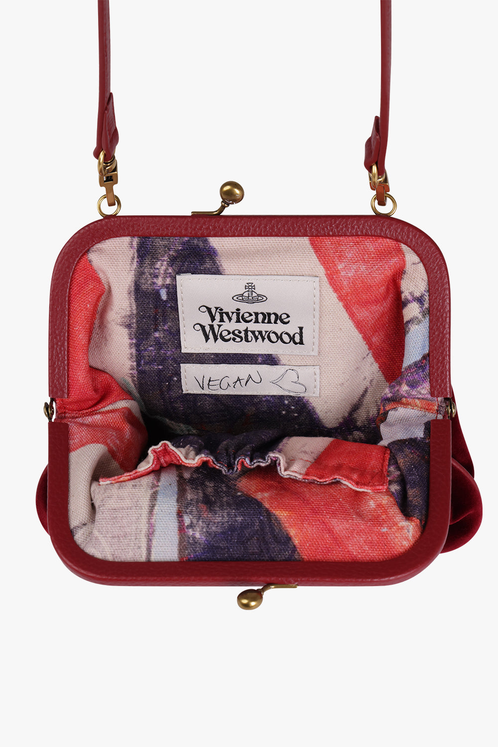 VIVIENNE WESTWOOD BAGS Red Vivienne Clutch | Burgundy