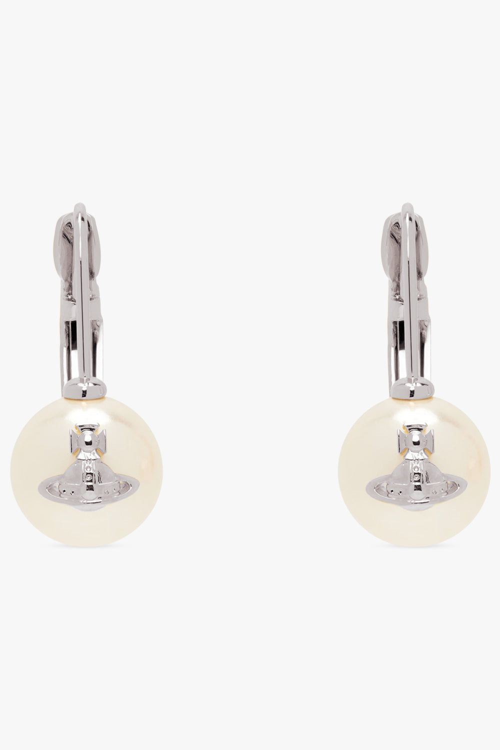 VIVIENNE WESTWOOD JEWELLERY SILVER / White/Silver Gia Drop Earrings | White/Silver