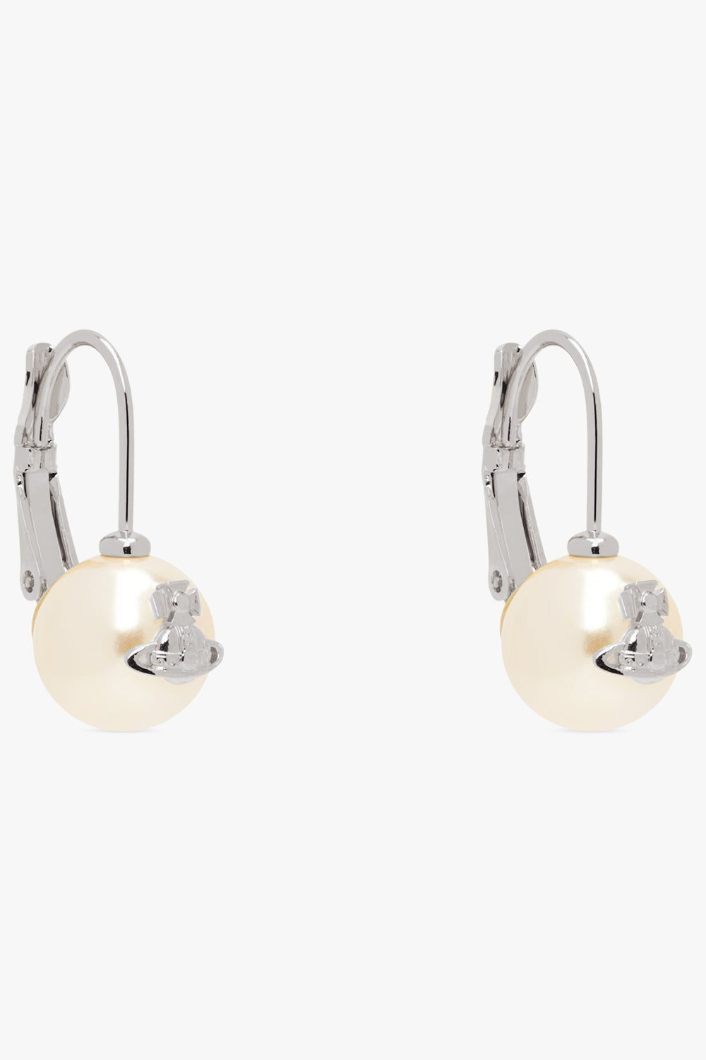 VIVIENNE WESTWOOD JEWELLERY SILVER / White/Silver Gia Drop Earrings | White/Silver