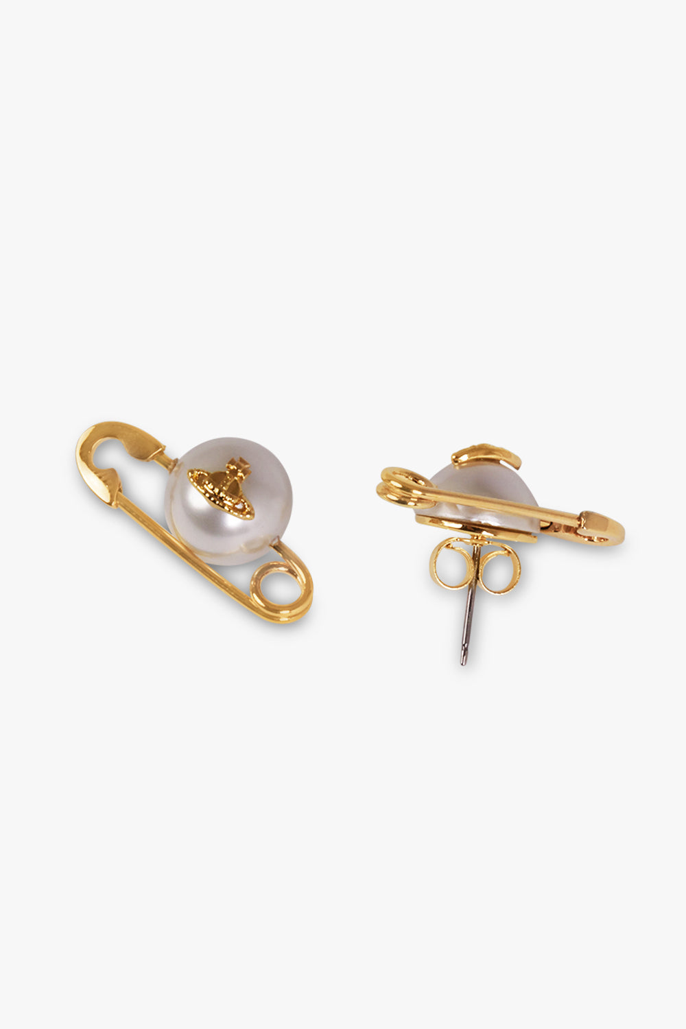 VIVIENNE WESTWOOD JEWELLERY Gold Jordan Earrings | Gold/Pearl