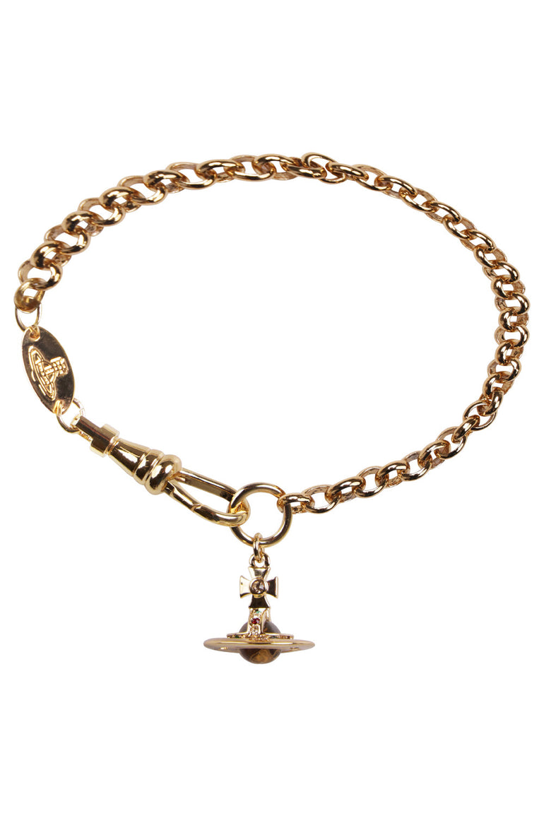 VIVIENNE WESTWOOD JEWELLRY GOLD / GOLD NEW PETITE ORB BRACELET | GOLD