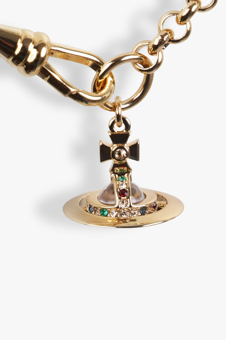 VIVIENNE WESTWOOD JEWELLRY GOLD / GOLD NEW PETITE ORB BRACELET | GOLD