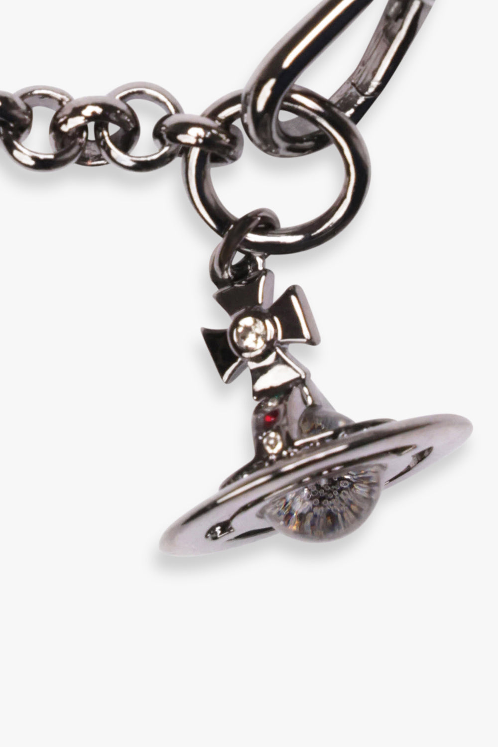 VIVIENNE WESTWOOD JEWELLERY RUTHENIUM / Ruthenium New Petite Orb Bracelet | Ruthenium