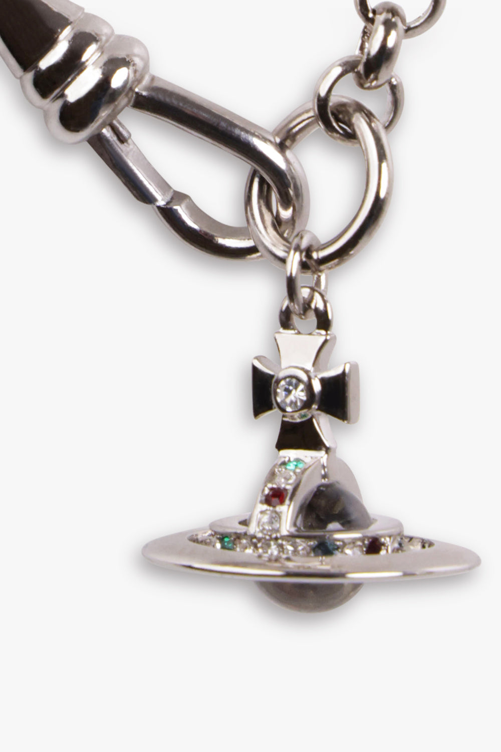 VIVIENNE WESTWOOD JEWELLERY SILVER NEW PETITE ORB BRACELET | SILVER