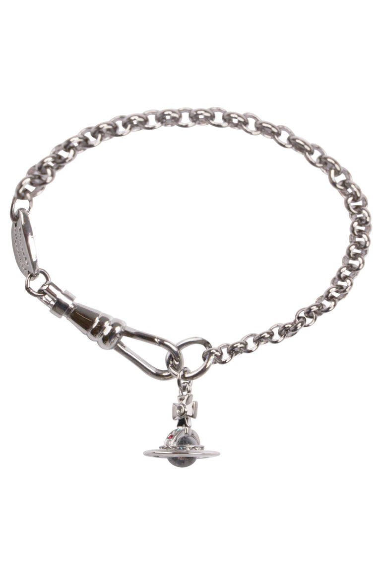 VIVIENNE WESTWOOD JEWELLRY SILVER / SILVER NEW PETITE ORB BRACELET | SILVER