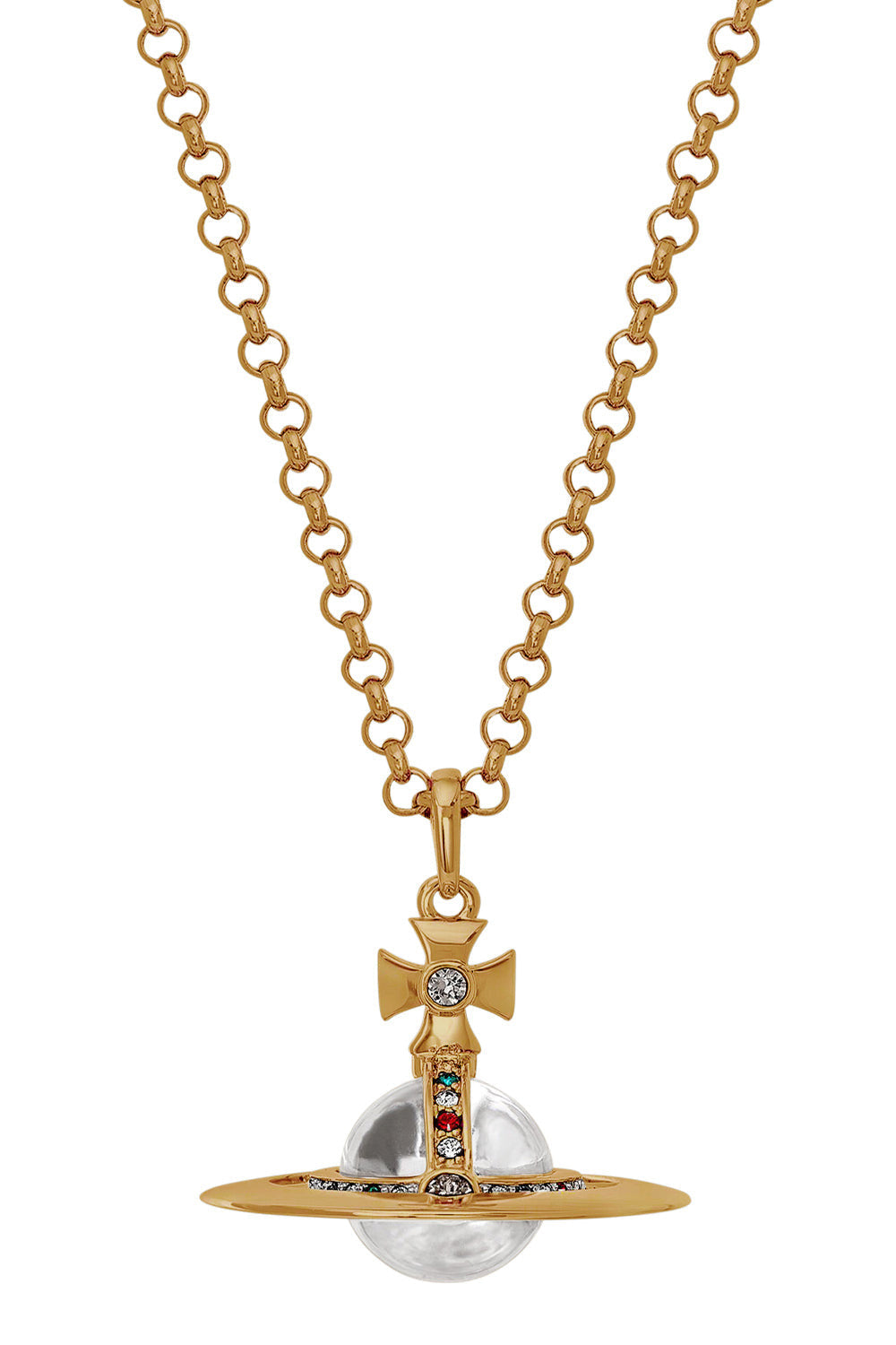 VIVIENNE WESTWOOD JEWELLERY GOLD NEW SMALL ORB PENDANT | GOLD
