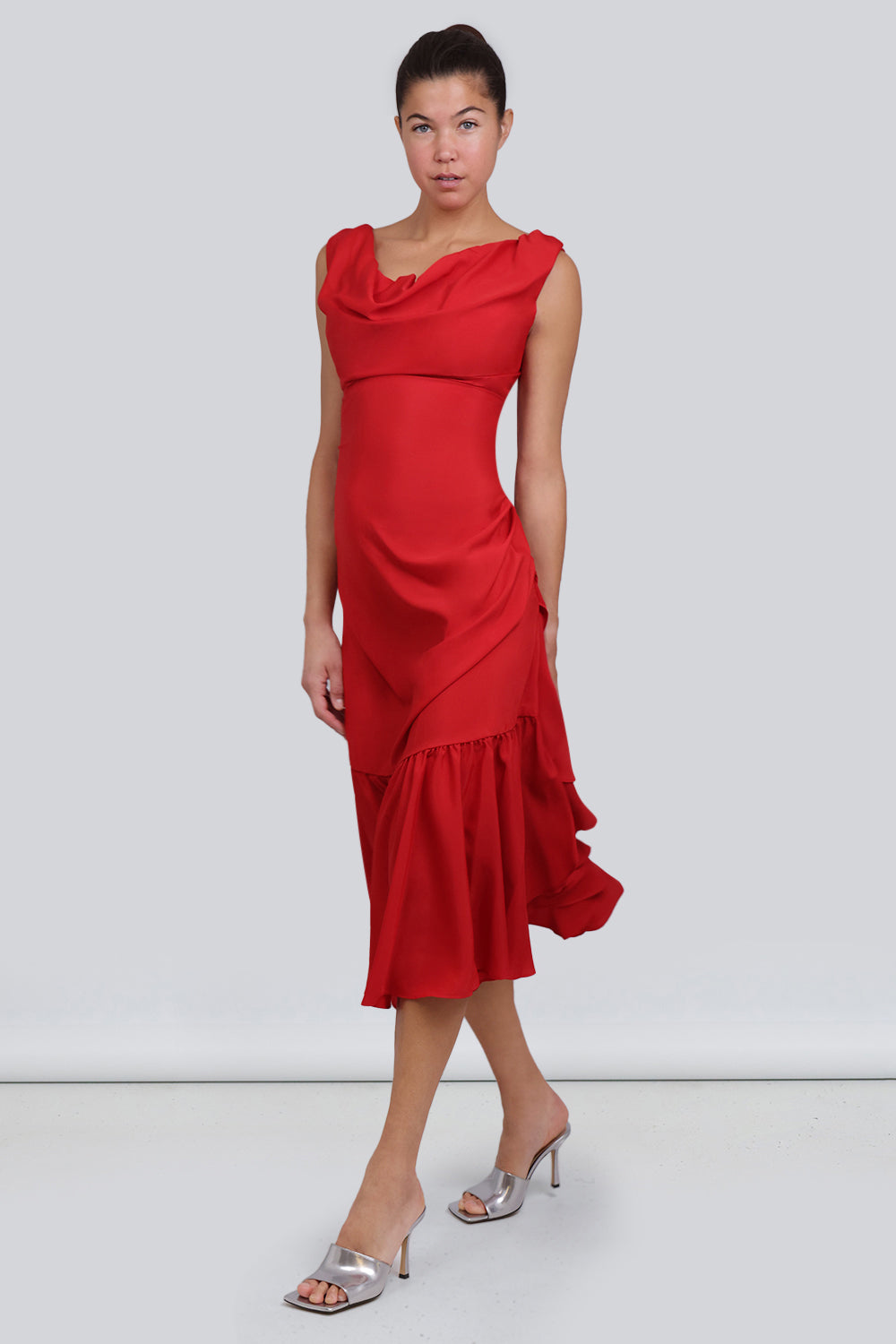 VIVIENNE WESTWOOD RTW Ginnie Frill Dress | Red