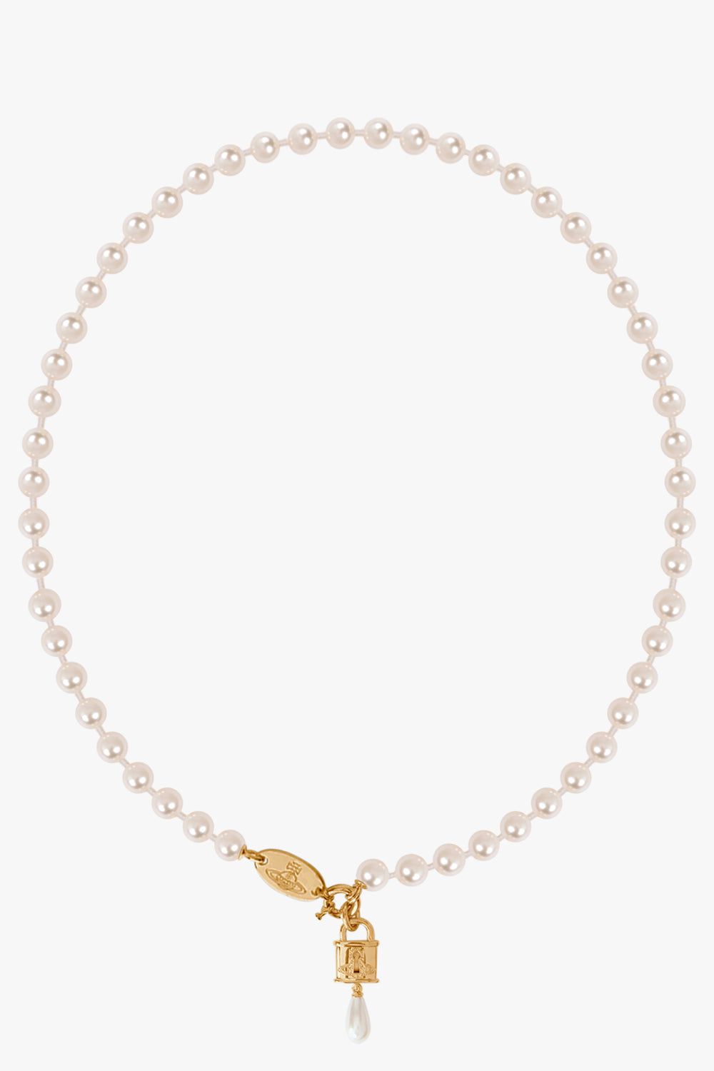 VIVIENNE WESTWOOD JEWELLERY GOLD / White/Gold Celestia Small Pearl Pendant | Gold/White