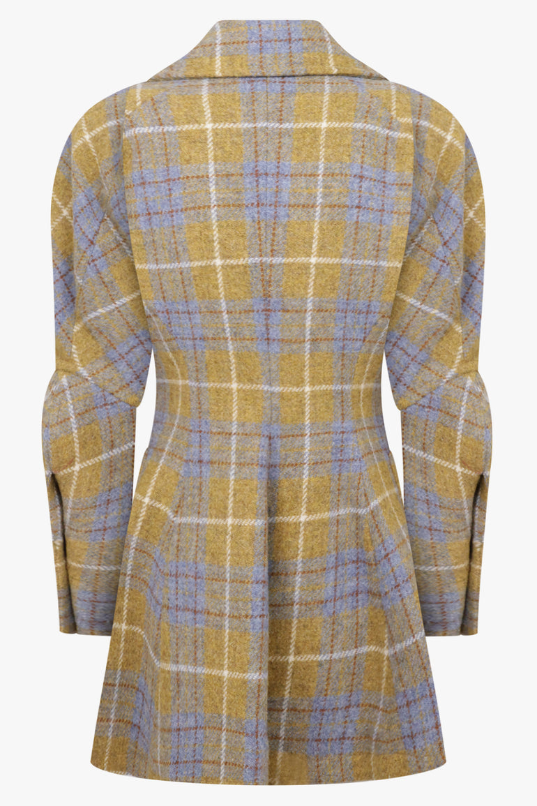 VIVIENNE WESTWOOD RTW Gale Check Cross Over Coat | Multi