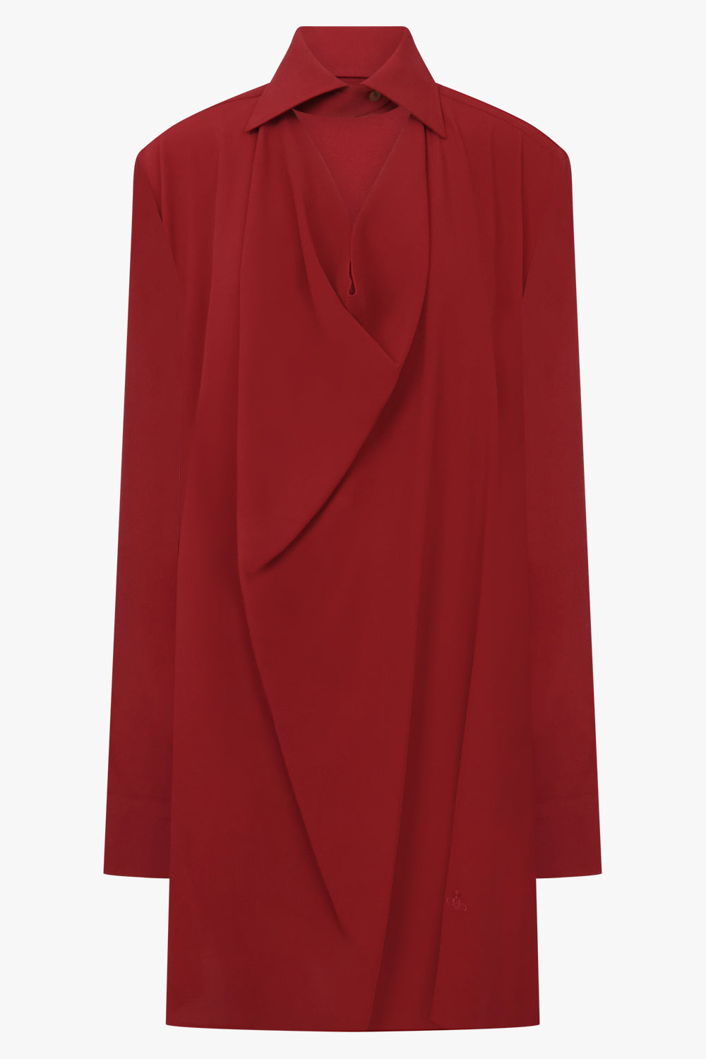 VIVIENNE WESTWOOD RTW Square Drape Dress | Garnet Red