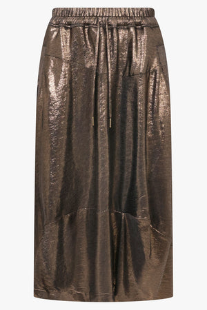Aerodrome Metallic Skirt | Bronze