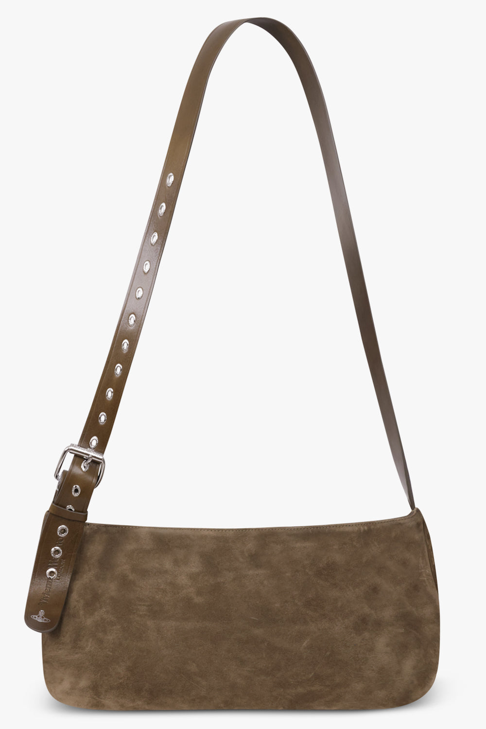 VIVIENNE WESTWOOD BAGS KHAKI / Khaki / One Size Maxime Medium Suede Shoulder Bag | Khaki