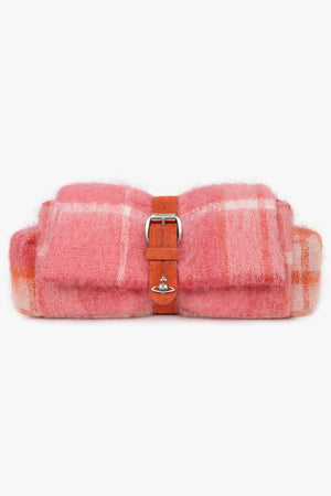 Hazel Tartan Treasure Clutch | Fraser Pink