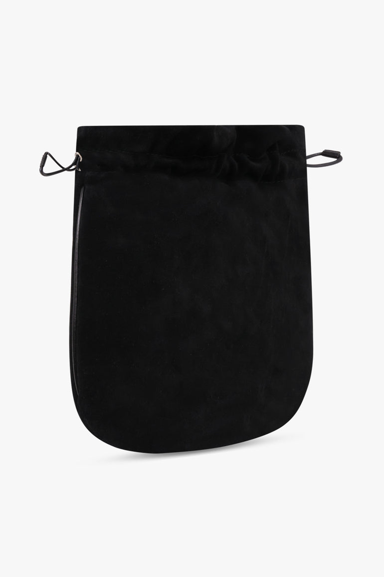 VIVIENNE WESTWOOD BAGS BLACK / Black / One Size Suede Drawstring Pouch | Black