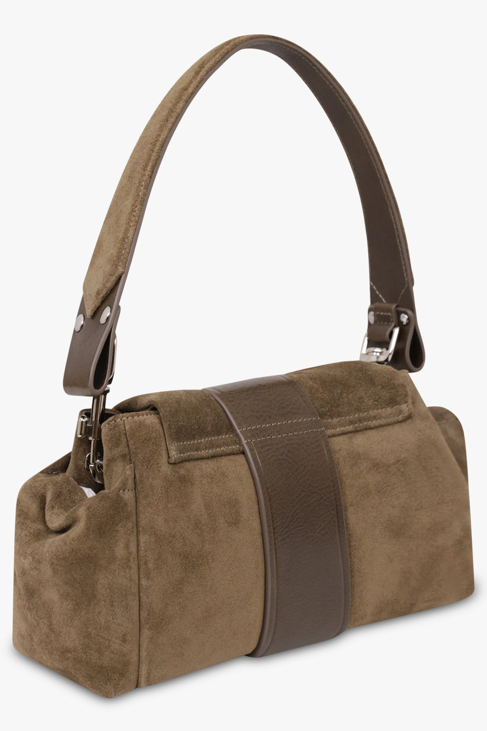 VIVIENNE WESTWOOD BAGS KHAKI / Khaki / One Size Hazel Suede Treasure Handbag | Khaki