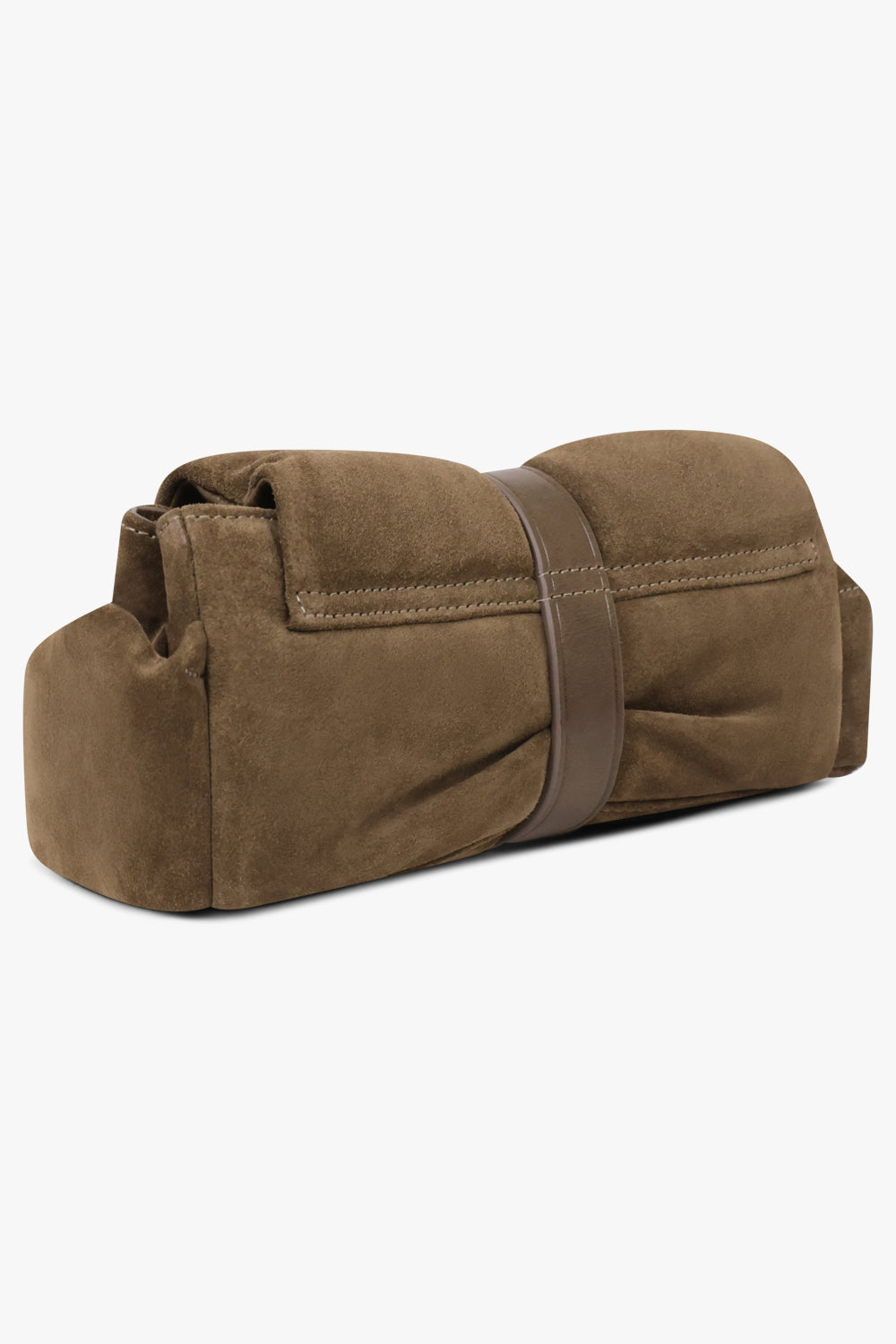 VIVIENNE WESTWOOD BAGS KHAKI / Khaki / One Size Hazel Suede Treasure Clutch | Khaki