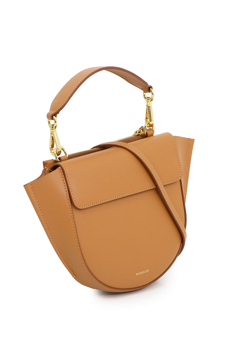 WANDLER BAGS BROWN HORTENSIA MINI BAG CARAMEL