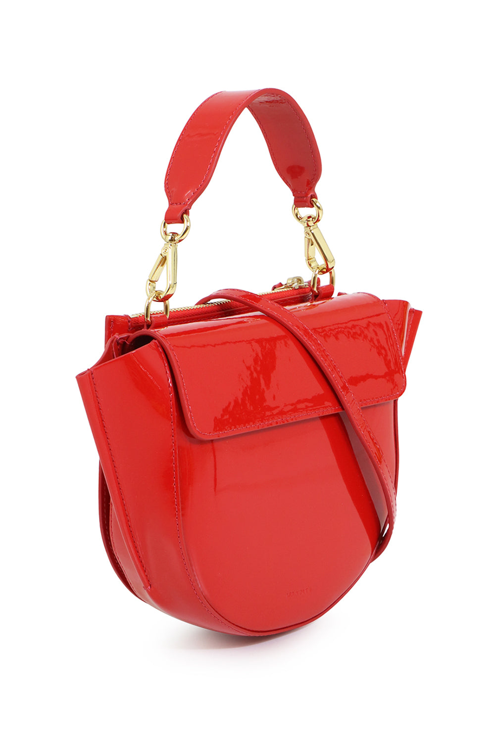 WANDLER BAGS RED HORTENSIA MINI BAG RED LACQUER