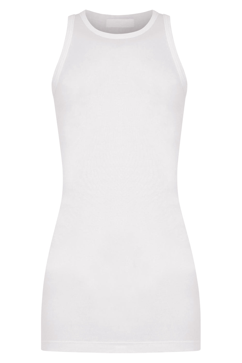 WARDROBE NYC DRESSES RIB TANK MINI DRESS | WHITE